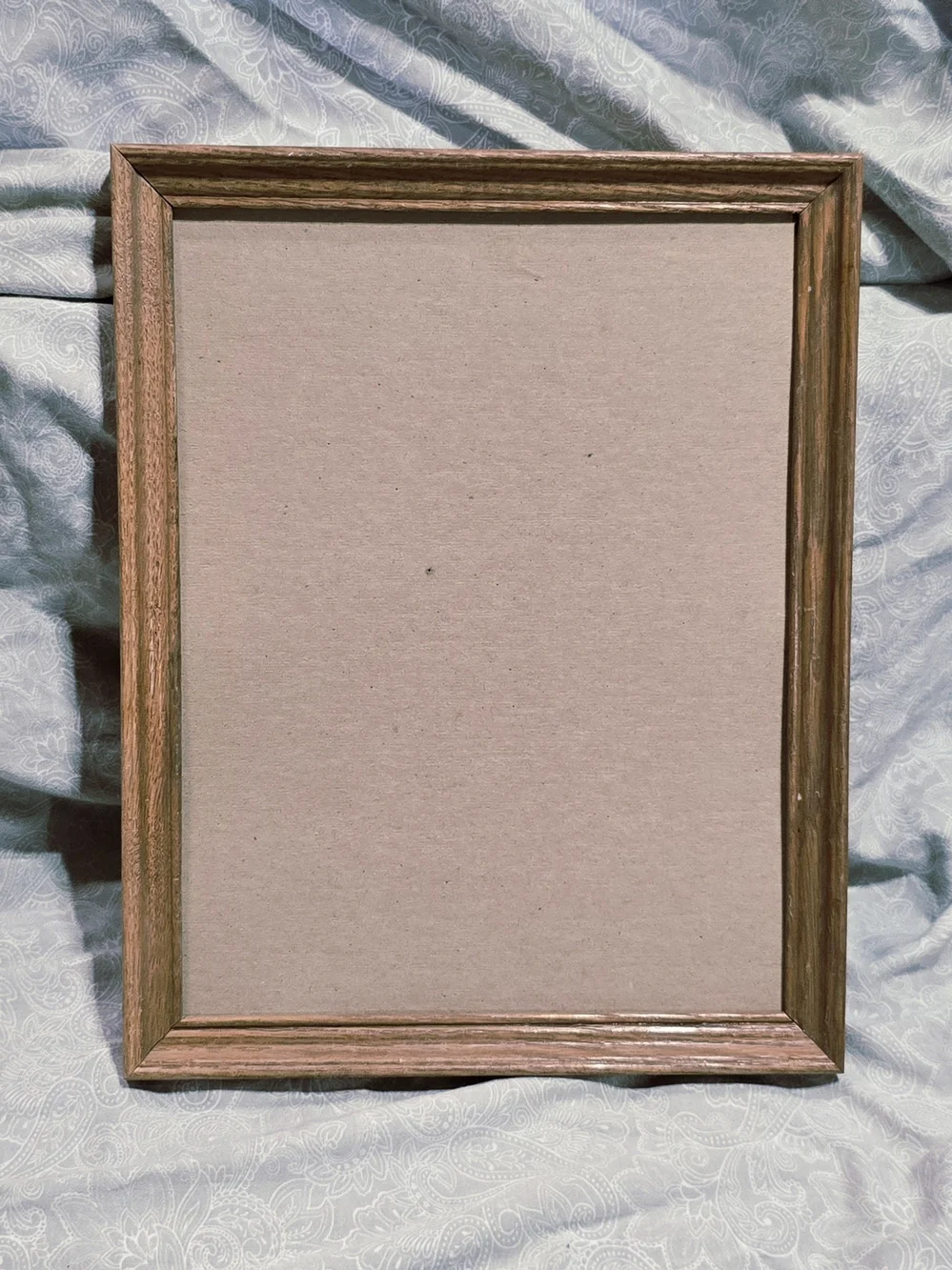 9.5x12.5 Photo canvas XL space Oak Wood Grain Picture Frame Rustic Open Frame